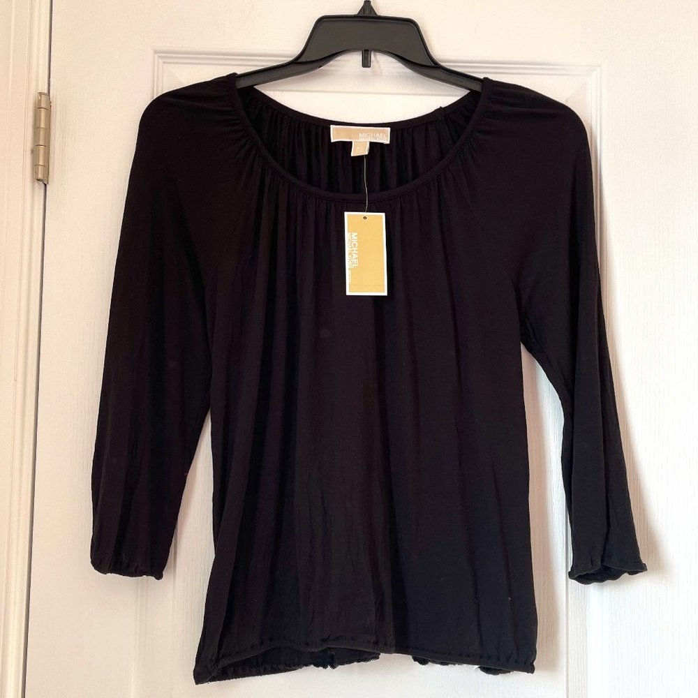 New Women's Michael Kors Top Black Size PL